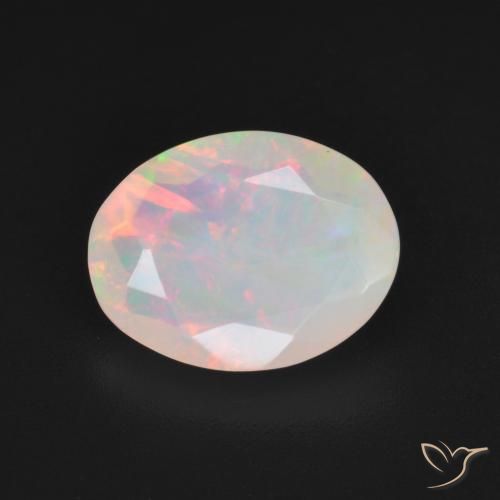 1.85ct Naturale Multicolore Opale, Ovale, Traslucido