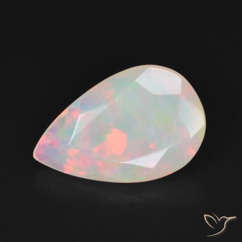 Opale Multicolore naturale da 2.10 ct, Forma a pera, Traslucido