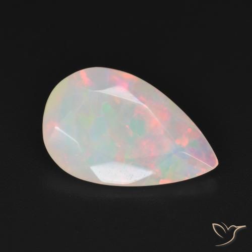Opale Multicolore naturale da 2.10 ct, Forma a pera, Traslucido