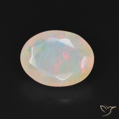 Opale Multicolore naturale da 1.19 ct, Ovale, Traslucido
