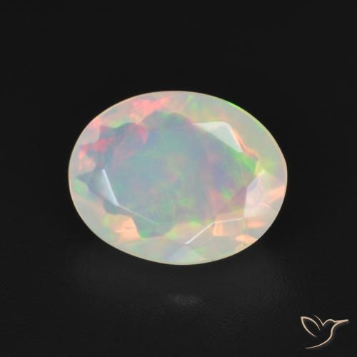 Opale Multicolore naturale da 1.51 ct, Ovale, Trasparente