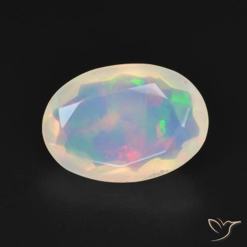 1.96ct Naturale Multicolore Opale, Ovale, Trasparente