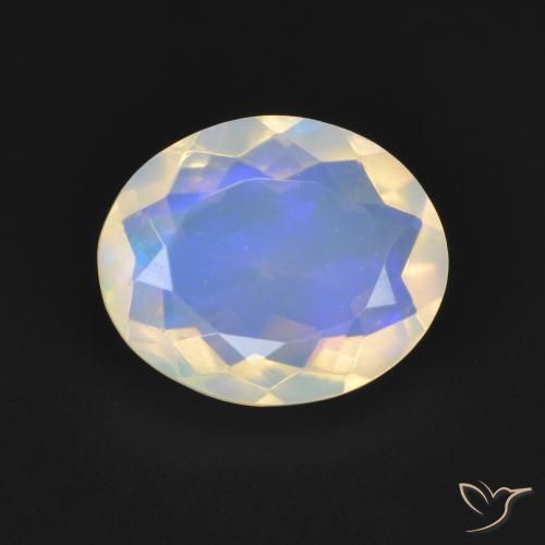2.02ct Naturale Multicolore Opale, Ovale, Trasparente, Photo A