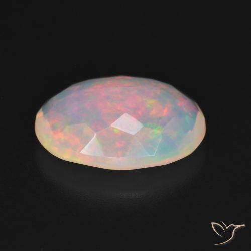 Opale Multicolore naturale da 2.90 ct, Ovale, Trasparente
