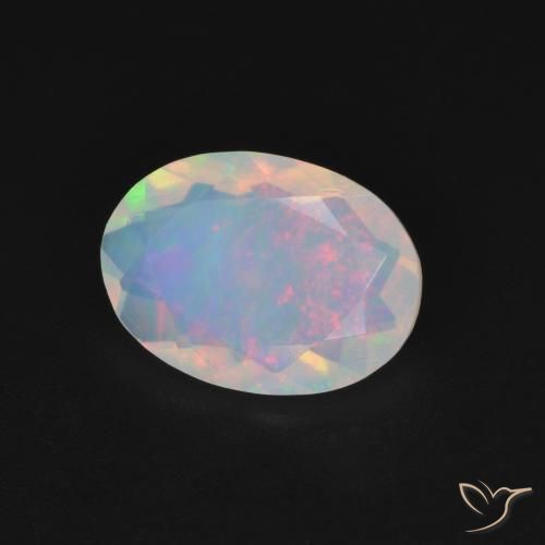 Opale Multicolore naturale da 1.16 ct, Ovale, Trasparente