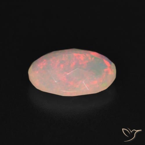 Opale Multicolore naturale da 1.25 ct, Ovale, Trasparente