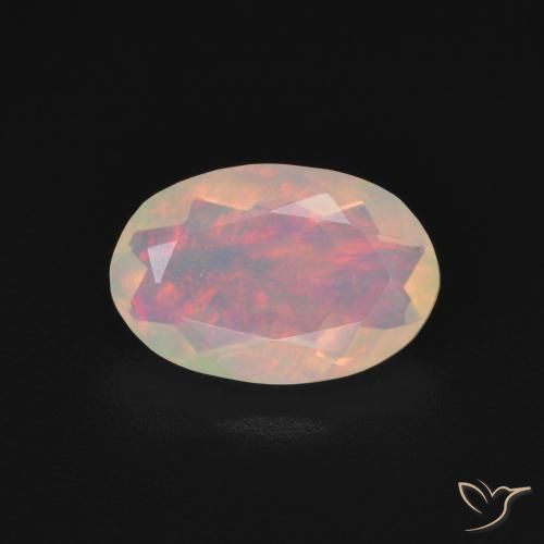 Opale Multicolore naturale da 1.07 ct, Ovale, Trasparente