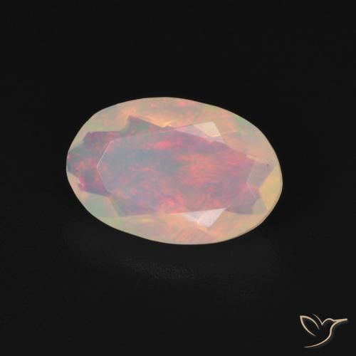 Opale Multicolore naturale da 1.07 ct, Ovale, Trasparente