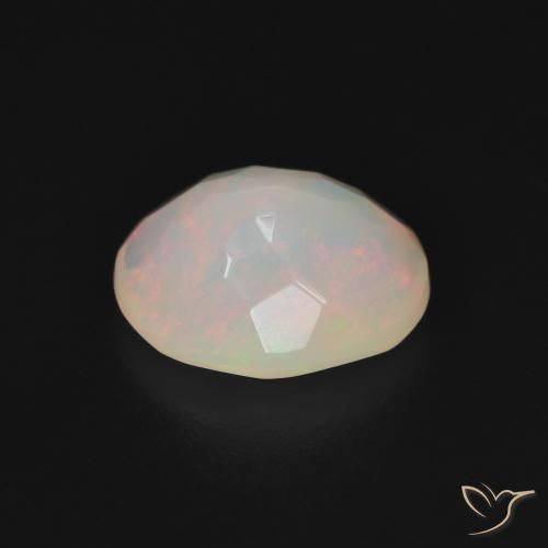Opale Multicolore Bianco naturale da 1.94 ct, Ovale, Traslucido