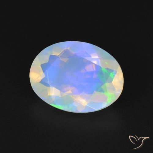Opale Multicolore naturale da 1.59 ct, Ovale, Trasparente