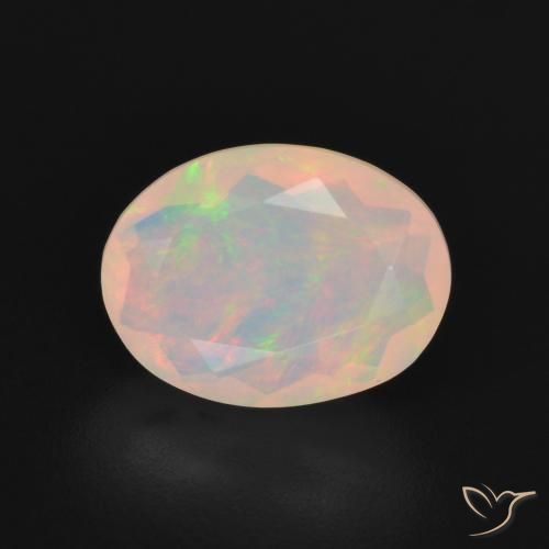 1.78ct Naturale Multicolore Opale, Ovale, Trasparente