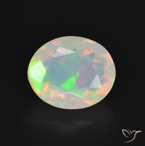 1.94ct Naturale Multicolore Opale, Ovale, Trasparente