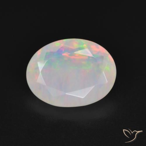 1.84ct Naturale Multicolore Opale, Ovale, Traslucido