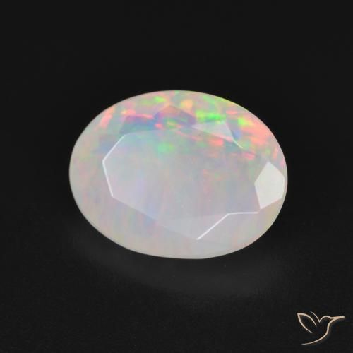 Opale Multicolore naturale da 1.84 ct, Ovale, Traslucido