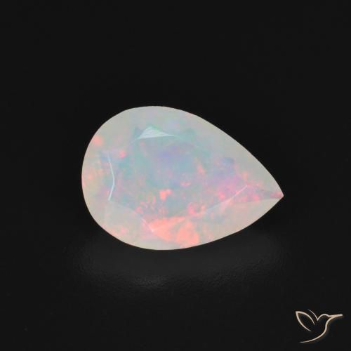 Opale Multicolore naturale da 1.10 ct, Forma a pera, Traslucido