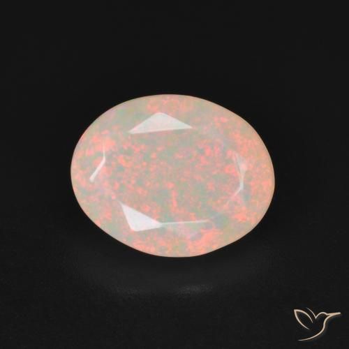 1.89ct Naturale Multicolore Opale, Ovale, Traslucido