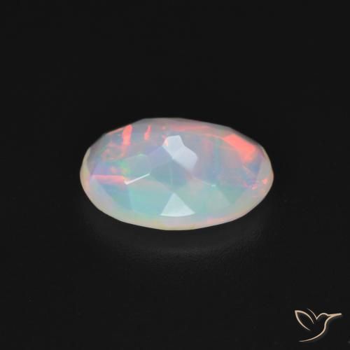 Opale Multicolore naturale da 1.21 ct, Ovale, Trasparente