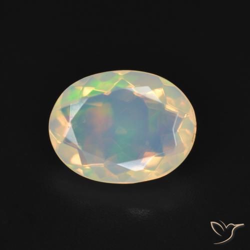 1.72ct Naturale Multicolore Opale, Ovale, Trasparente
