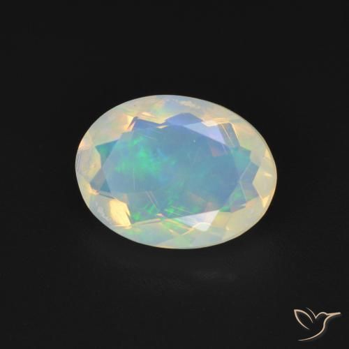 Opale Multicolore naturale da 1.48 ct, Ovale, Trasparente