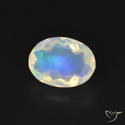 Opale Multicolore naturale da 1.22 ct, Ovale, Trasparente