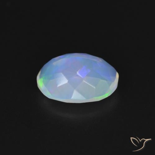 Opale Multicolore naturale da 1.22 ct, Ovale, Trasparente