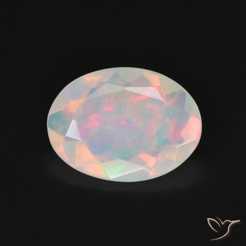 1.86ct Naturale Multicolore Opale, Ovale, Trasparente