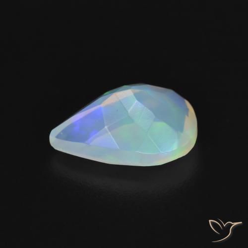 Opale Multicolore naturale da 1.05 ct, Forma a pera, Trasparente