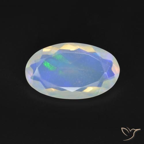 2.02ct Naturale Multicolore Opale, Ovale, Trasparente