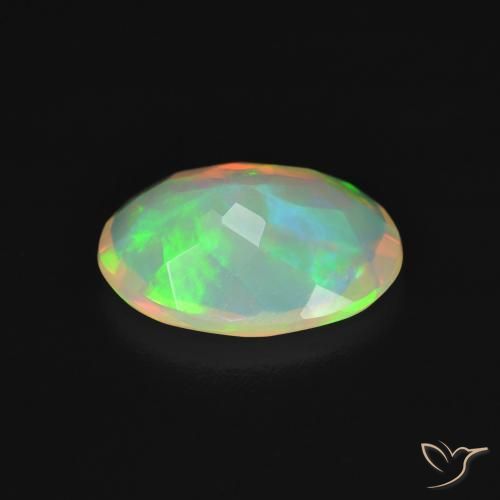 Opale Multicolore naturale da 1.52 ct, Ovale, Trasparente