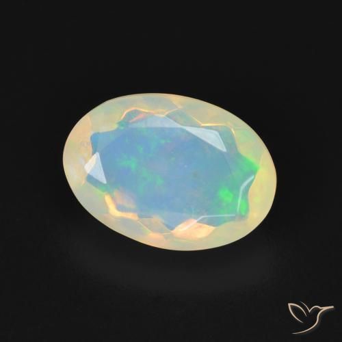 Opale Multicolore naturale da 1.87 ct, Ovale, Trasparente