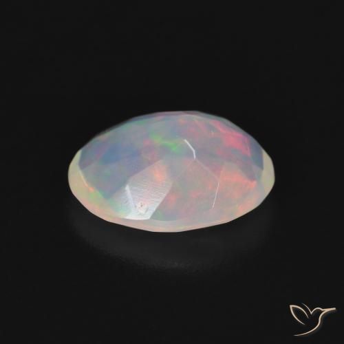 Opale Multicolore naturale da 1.44 ct, Ovale, Trasparente