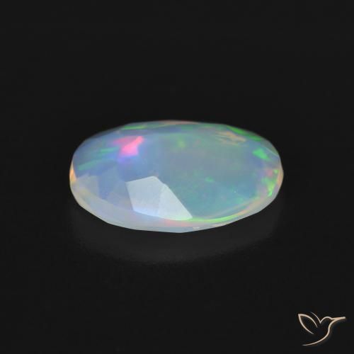 Opale Multicolore naturale da 1.43 ct, Ovale, Trasparente