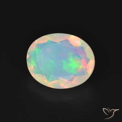 Opale Multicolore naturale da 1.65 ct, Ovale, Trasparente