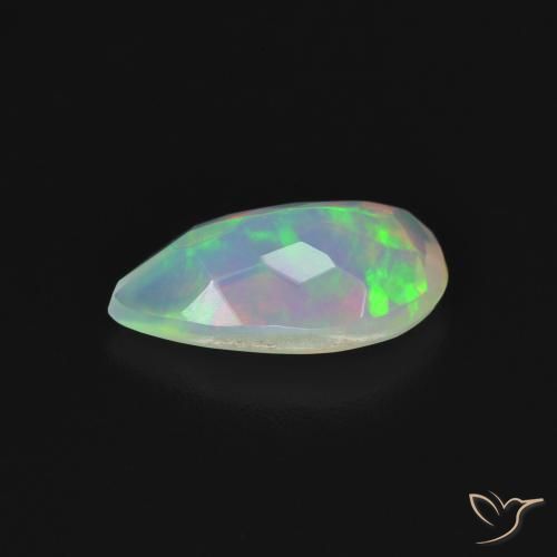Opale Multicolore naturale da 1.10 ct, Forma a pera, Trasparente