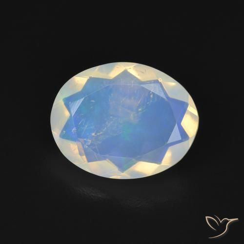 1.89ct Naturale Multicolore Opale, Ovale, Trasparente