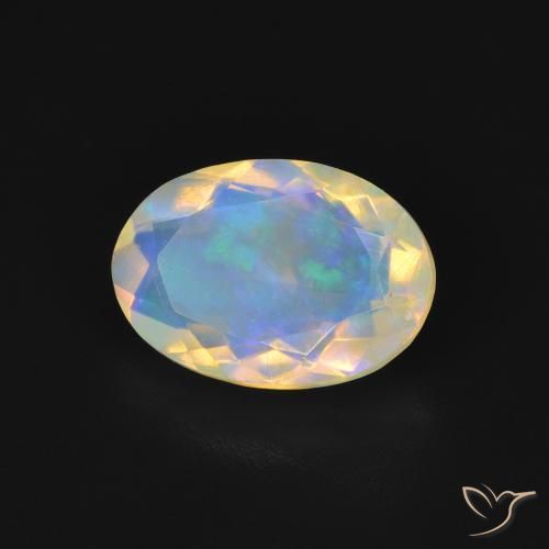 Opale Multicolore naturale da 1.47 ct, Ovale, Trasparente