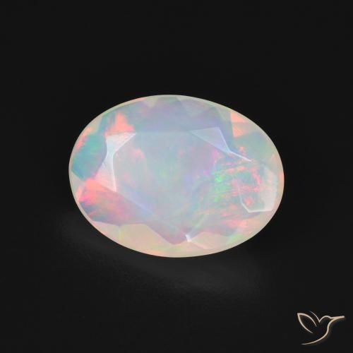 Opale Multicolore naturale da 1.55 ct, Ovale, Traslucido