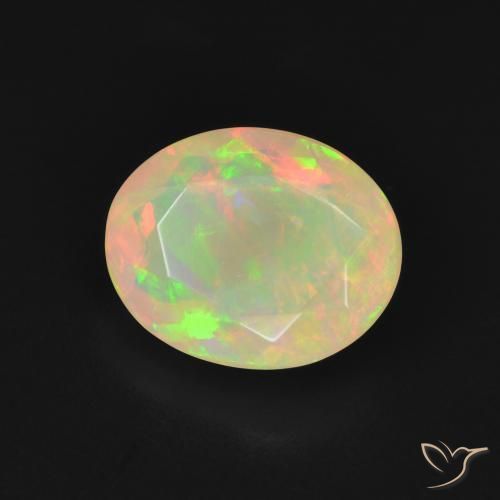 Opale Multicolore naturale da 1.48 ct, Ovale, Traslucido