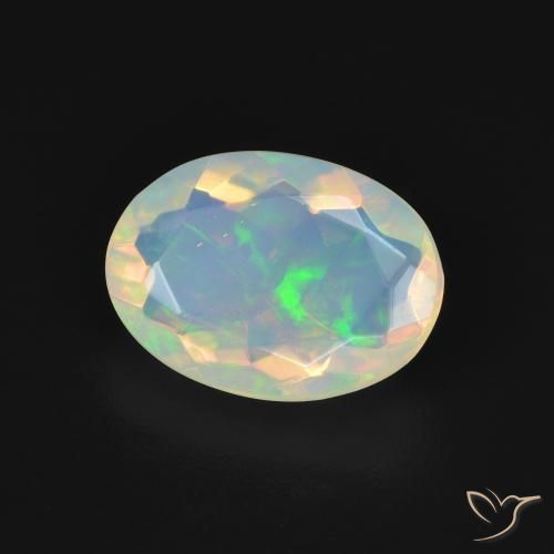 Opale Multicolore naturale da 1.61 ct, Ovale, Trasparente