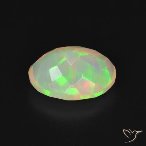 Opale Multicolore naturale da 1.29 ct, Ovale, Trasparente