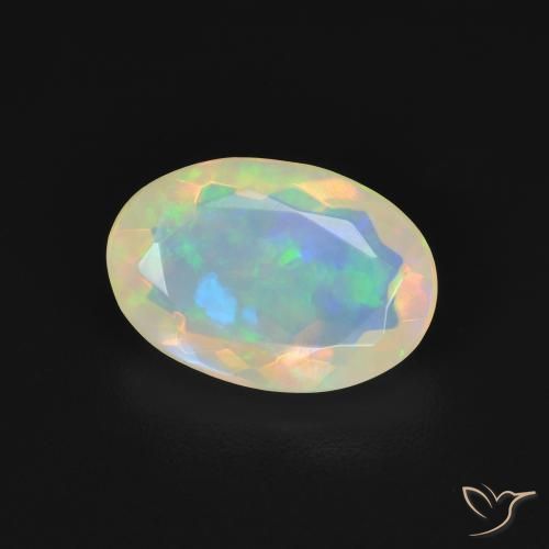 Opale Multicolore naturale da 1.58 ct, Ovale, Trasparente