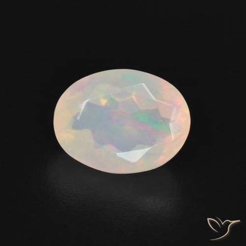 1.39ct Naturale Multicolore Opale, Ovale, Trasparente
