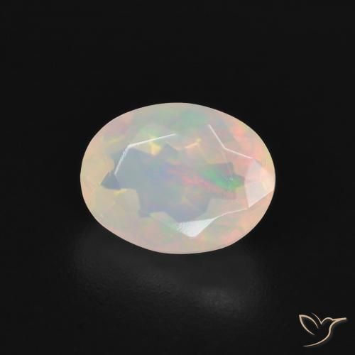 Opale Multicolore naturale da 1.39 ct, Ovale, Trasparente