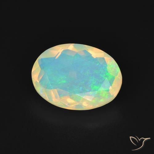 Opale Multicolore naturale da 1.46 ct, Ovale, Trasparente