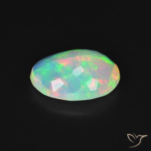 Opale Multicolore naturale da 1.70 ct, Ovale, Trasparente