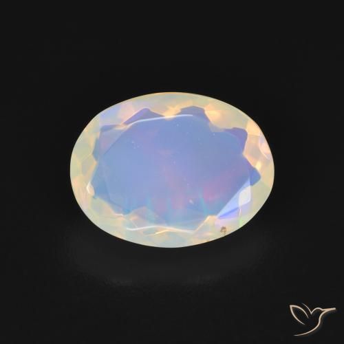 1.68ct Naturale Multicolore Opale, Ovale, Trasparente