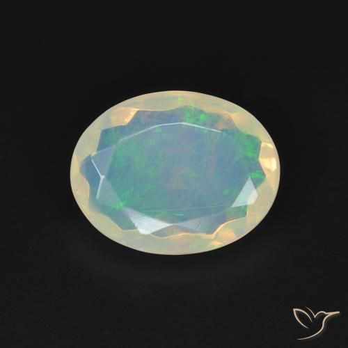 1.68ct Naturale Multicolore Opale, Ovale, Trasparente