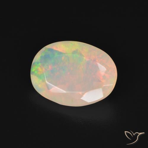 Opale Multicolore naturale da 1.51 ct, Ovale, Trasparente