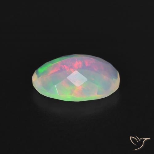 Opale Multicolore naturale da 1.07 ct, Ovale, Trasparente
