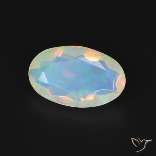 Opale Multicolore naturale da 1.42 ct, Ovale, Trasparente